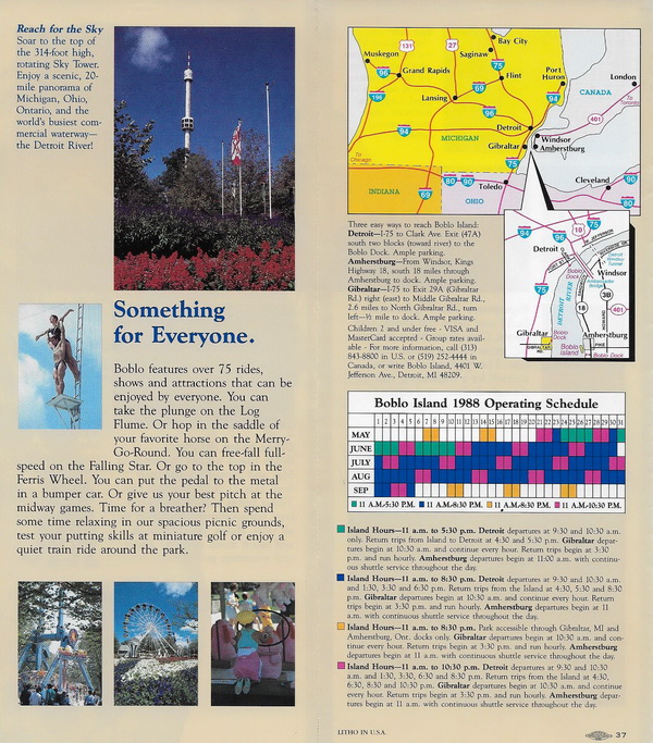 Bob-Lo Island - Old Brochure 8 (newer photo)